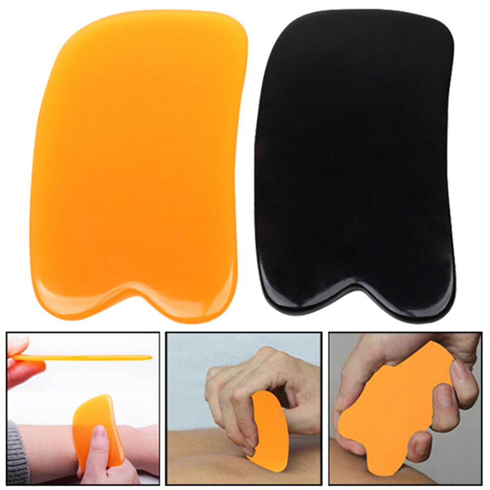 Black Gua Sha Scraping Body Massage Tool Face Back Arm Spa Acupuncture