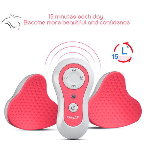 Electric Breast Massager with Remote, USB Rechargeable, ABS Material