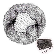 Hair Protection Headwear Elastic Edge Invisible Mesh Breathable Comfortable Wear With U Shaped Clips For Salon Dance Restaurant Industry