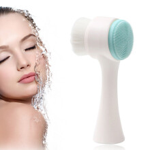 Deep Pore Cleaning, Silicone Face Scrubber, Exfoliating & Massage Facial Cleansing Tool, Soft Bristle for All Skin Types, Portable & Skin-friendly,