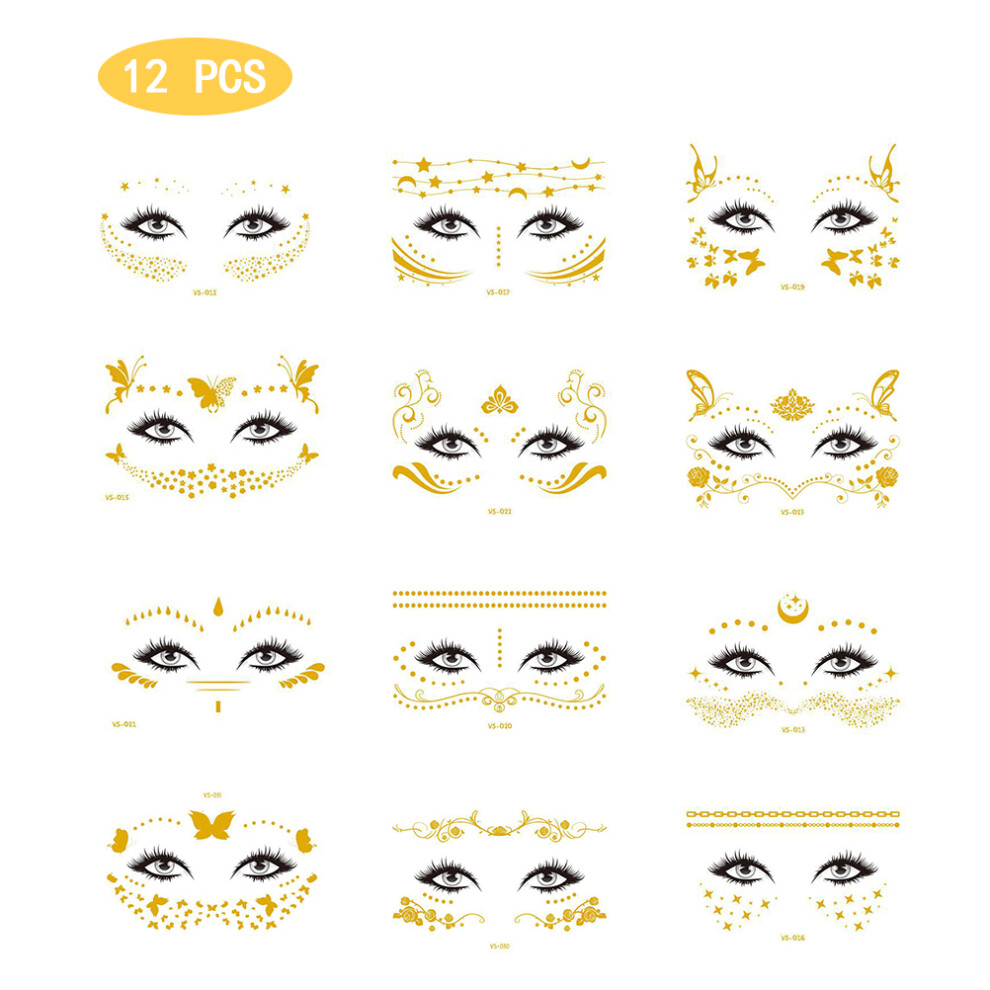 Budget Friendly Sets Of Non-Toxic Body Face Jewels, Rhinestones For Makeup - Perfect Facial Decoration With Waterproof Temporary Tattoos In Eco Frien