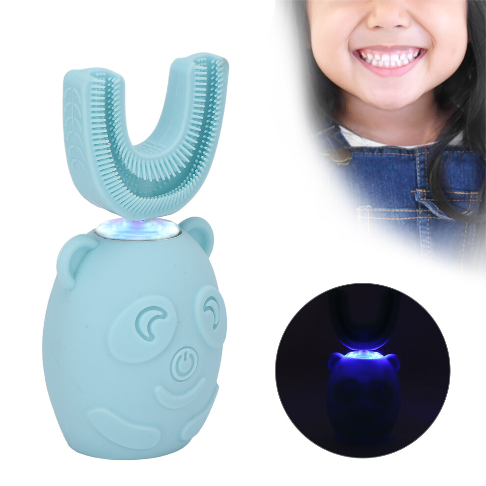 360 Clean Kids Electric U Shaped Toothbrush with Cartoon Design