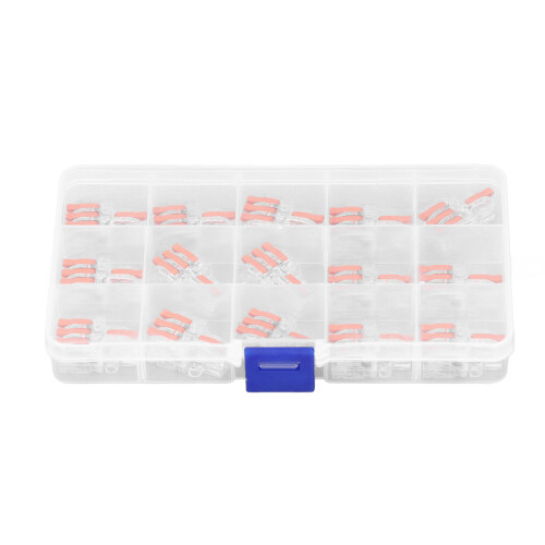 15 piezas DF-13 bloque terminal transparente 0,2-4 mm² 1