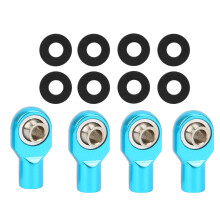 RC Tie Rod End Joint Aluminum Alloy M3 Ball Head Holder High Strength Durable Fit For TRAXXAS SLASH 2WD Upgrade, Compatible With Tamiya HSP Axial SCX1