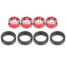 Hard Drift Metal Wheel Rim Replacement for K969 Remote Control RC Car Parts, Lightweight Aluminum Alloy Upgrade Performance Mesh Pattern Wheel with Qu