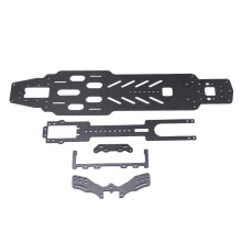 Carbon Fiber RC Chassis Upgrade Kit Lightweight CNC Engraved Frame With High Rigidity Compatible For 3Racing D5S Car Hollow Two Layer Sinking Design B