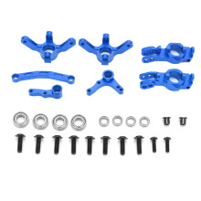 Aluminum Front Steering Knuckles for RC Crawler, Replaces Factory Plastic Steering Knuckles CNC Machined Lightweight Alloy Hardware Stability Center o