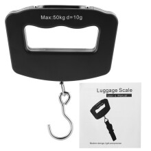 Digitale hangweegschaal voor bagage en vissen, conversie naar meerdere meeteenheden, draagvermogen 50 kg/110 lb, draagbare weegschaal met