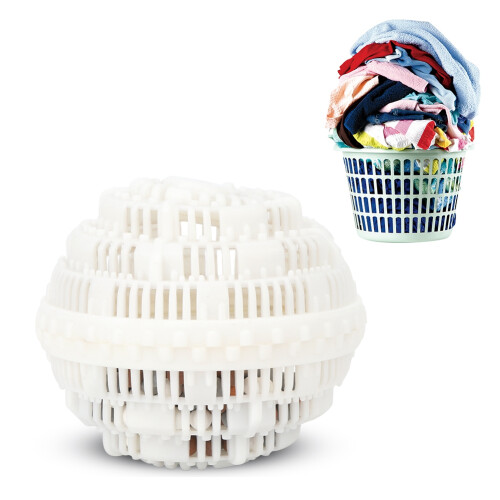 Detergent Free Laundry Ball, Environmental Protection Washing System with Active Molecules for Deep Cleaning, Reusable Fabric Care Solution Featuring 1