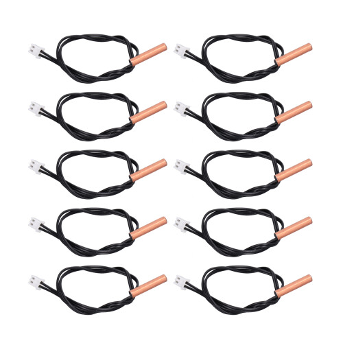 Thermistor Probe for HVAC and Refrigeration Systems, Digital Temperature Transmitter with 10K NTC Sensor Fast Response Technology, Adjustable