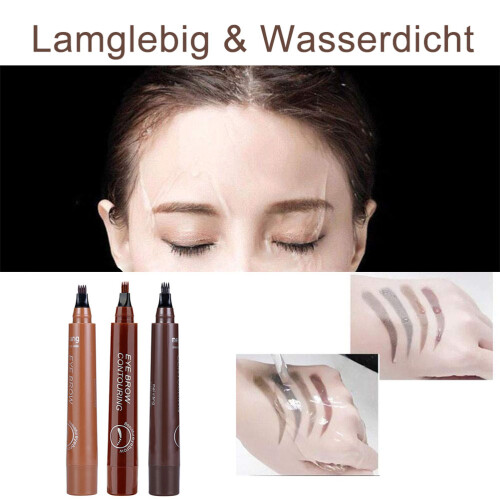 Στυλό φρυδιών Fine Stroke Microblading, Στυλό φρυδιών ακριβείας με μικροδιχαλωτή άκρη 4 2