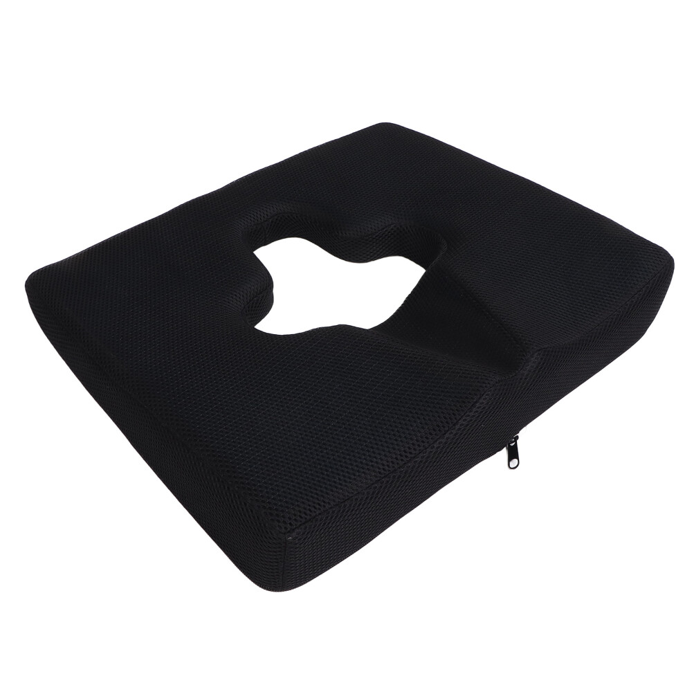Prevent Bedsore Cushion, Breathable Fiber, 45x38x7cm, Black