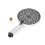 High Pressure Handheld Shower Head ABS Silver G1/2 Thread, Lightweight 10