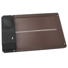 Plastisches automatisches Hühnertor mit Lichtsensor, Brauntöne