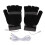 Fingerless Gloves with Heating Function, Fast Heating USB Powered Gloves Featuring Adjustable Temperature Settings, Reusable Hand Warmer for Cold 1