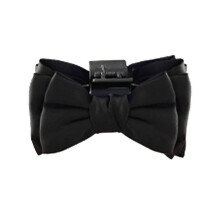 Accessorio per capelli con fiocco alla moda, fiocco per capelli da sposa con meccanismo di tenuta forte, fermaglio per capelli con fiocco in ecopelle