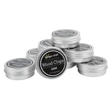 Premium Whiskey Holzchips 8 Stück für Cocktail-Raucherset Eichenaroma für Getränke
