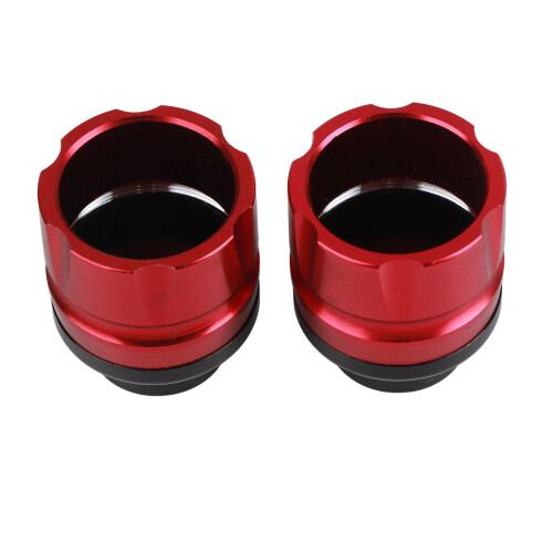 Motorcycle CNC Aluminum Alloy Front Fork Slider Crash Protector Red 2