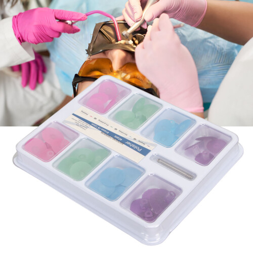 40pcs Dental Polishing Discs Set, Surface Grinding, Multicolor