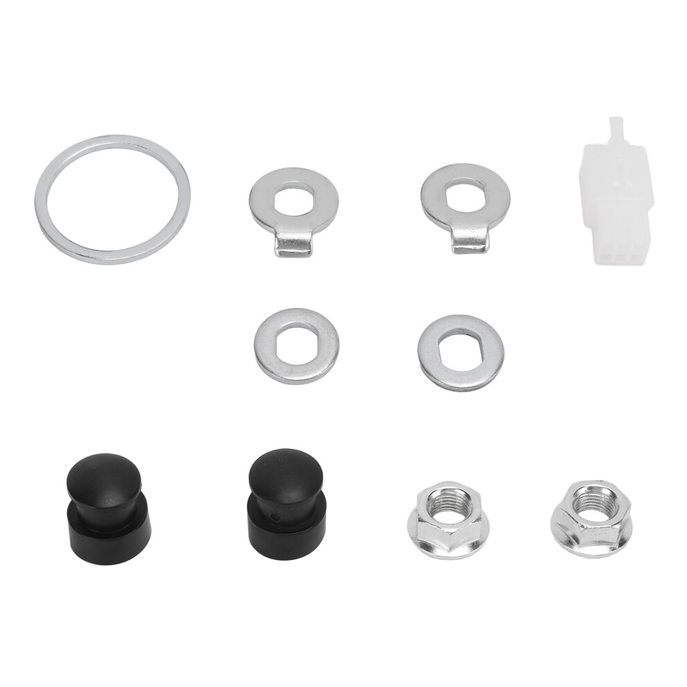 Steel Bike Hub Motor Nuts Washer Kit, M12 Shaft, Universal Fit 3111376090063