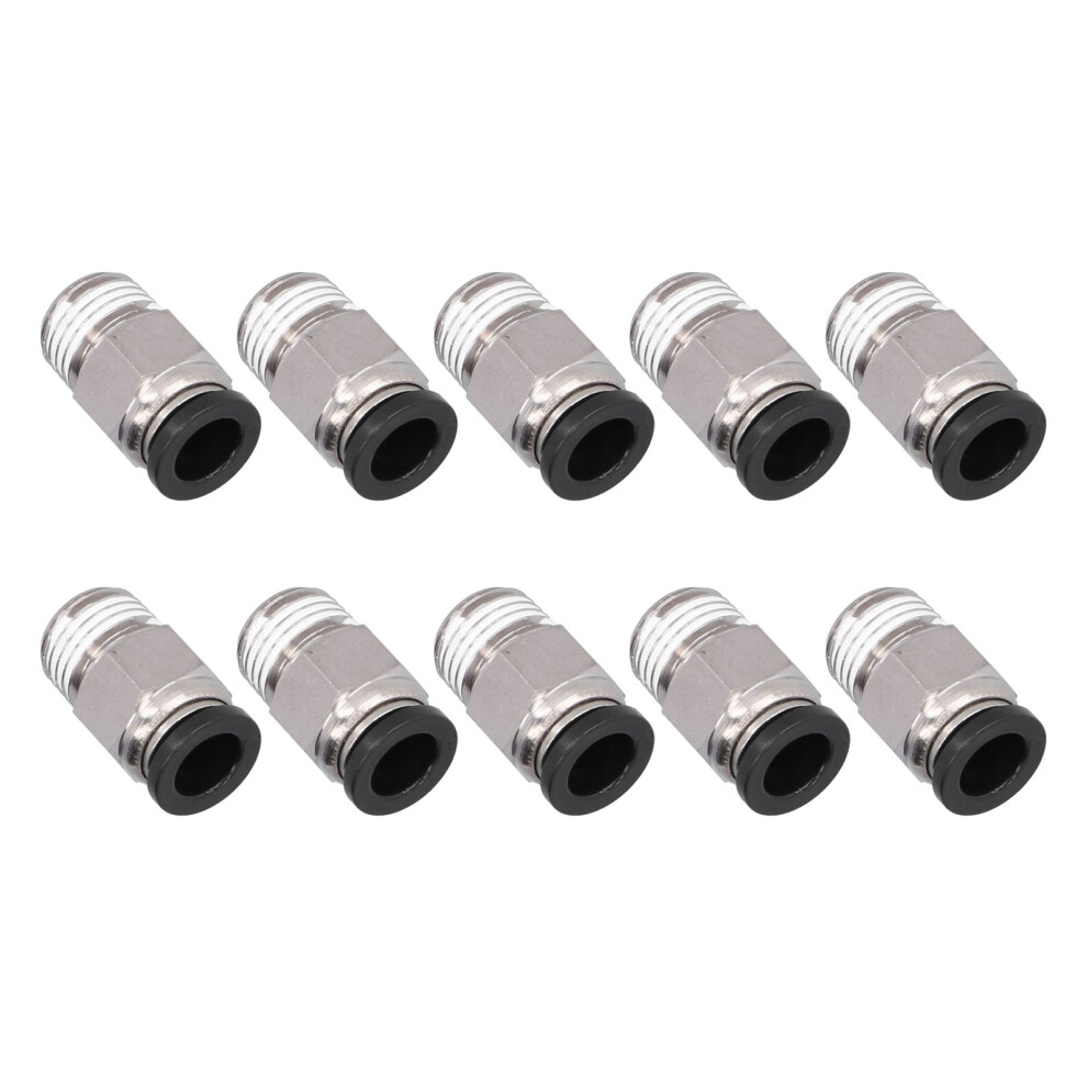 External Thread Pneumatic Quick Plug Connector, Brass, Nickel Plated, 1.0-1.2Mpa 9361377027061
