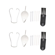 4 Sets Tablet Pen Tips Compatible with 12.4 Inch T733 Grey & White