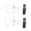 4 Sets Tablet Pen Tips Compatible with 12.4 Inch T733 Grey & White 1