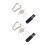 4 Sets Tablet Pen Tips Compatible with 12.4 Inch T733 Grey & White 3