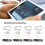 4 Sets Tablet Pen Tips Compatible with 12.4 Inch T733 Grey & White 6
