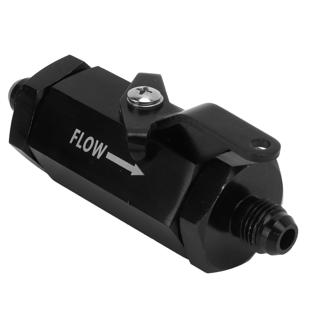 Aluminum Alloy An6 Fuel Shut Off Valve Flow Control Universal Black 7681376095482