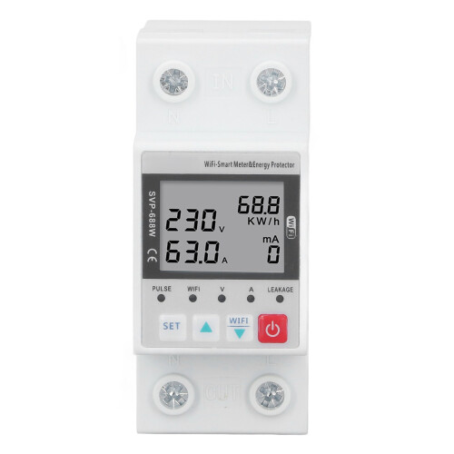 Protector di tensione 230V 63A WIFI Sovra/Undervoltaggio con telecomando 2