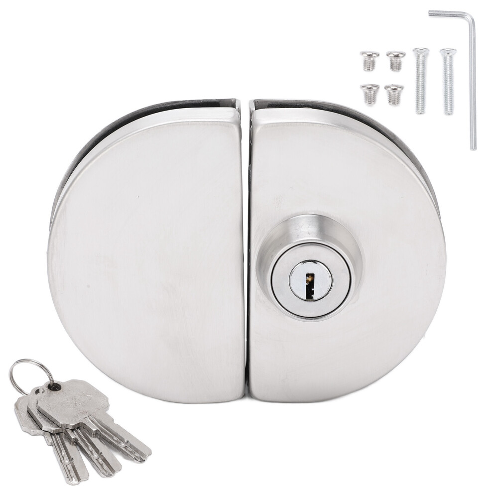 High Quality Stainless Steel Glass Door Lock, Adjustable For Frameless Glass With Secure Double Bolt Mechanism, Enhanced Security With Anti-Theft 9009791732924