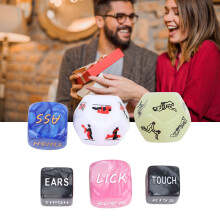 Romantisches erotisches Würfelset für Paare, verspieltes Würfelspiel für Paare im Schlafzimmer, robuste und gut lesbare Acrylwürfel mit