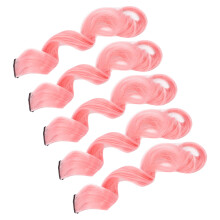 5 pezzi di extension clip-in Sakura Pink, 55 cm, clip da 4 cm