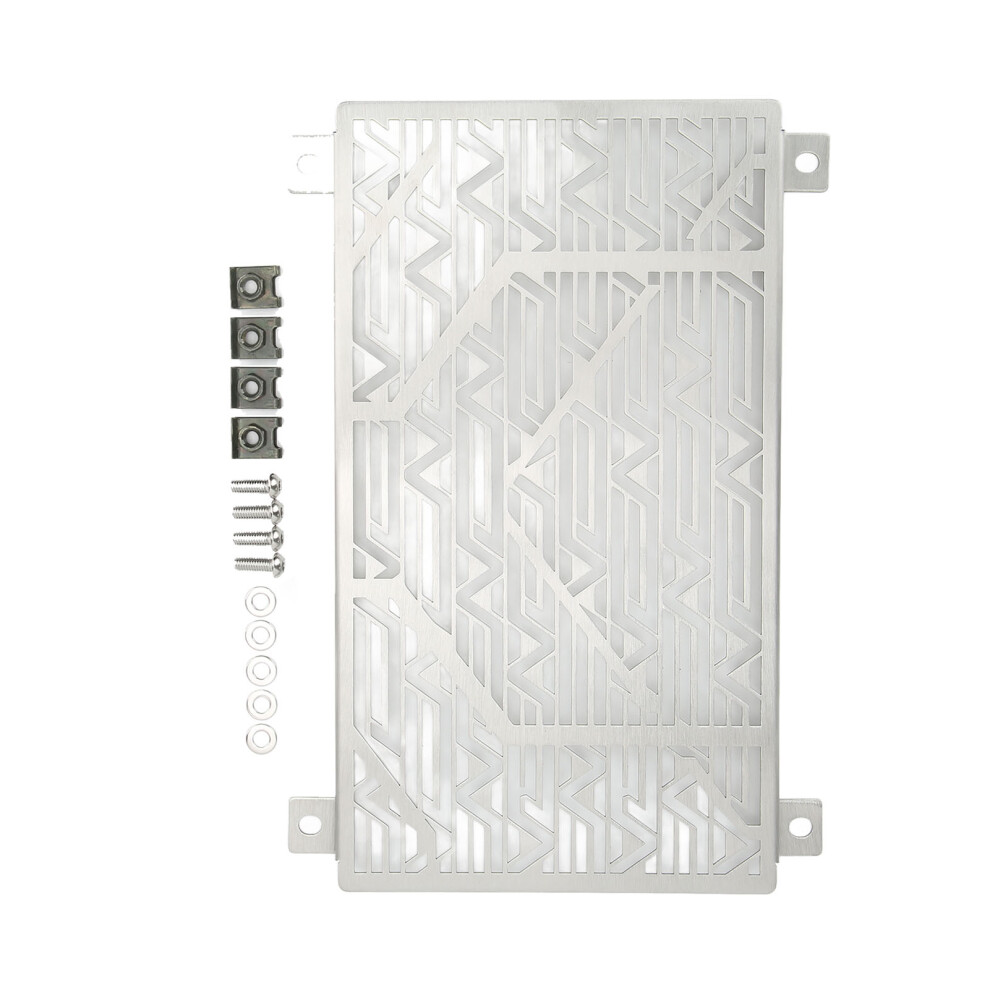 Stainless Steel Motorcycle Radiator Grille Cover For Ninja 250/300/400 2018+ (Silver) Silver 5051376096734