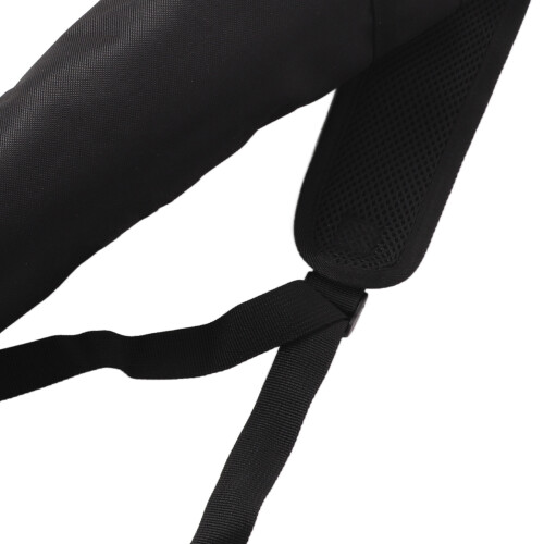Large Capacity Black Arrow Quiver, Polyester, Adjustable Strap, Outdoor 49.5cm 2