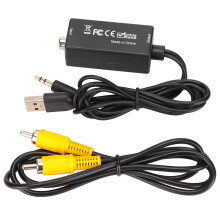 AV To HDMI Converter RCA To HDMI Adapter With Composite Audio Video Conversion High Resolution HDMI 1080P Output For Retro Gaming Devices Easy To Use