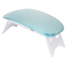 Lampada UV LED per unghie a rapida asciugatura 6W, pieghevole, portatile, maneggevole, colore blu