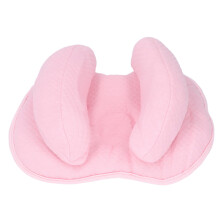 Baby-Kopf- und Nackenstützkissen Pink, verstellbar & atmungsaktiv, Reise-Kissen für Neugeborene