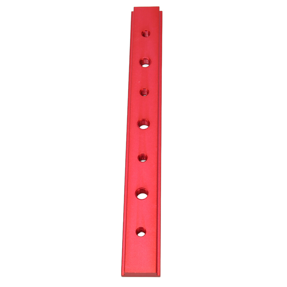200Mm Aluminum Alloy T Slot Miter Track Jig, Red For Woodworking 5021376100786