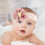 1Ensemble Bandeau Bébé Rose Coton 11