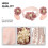 1Ensemble Bandeau Bébé Rose Coton 10