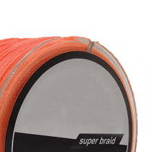 300m PE Braided Fishing Line 4-Strand Orange for Reservoir & Sea