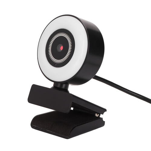Webcam ροής plug and play με ρυθμιζόμενο φωτισμό δακτυλίου τριών επιπέδων, διπλό 1