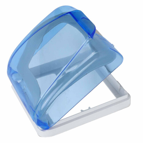 Universal 86 Waterproof ABS Socket Box for Bathroom, Blue, 115x95x45mm 2