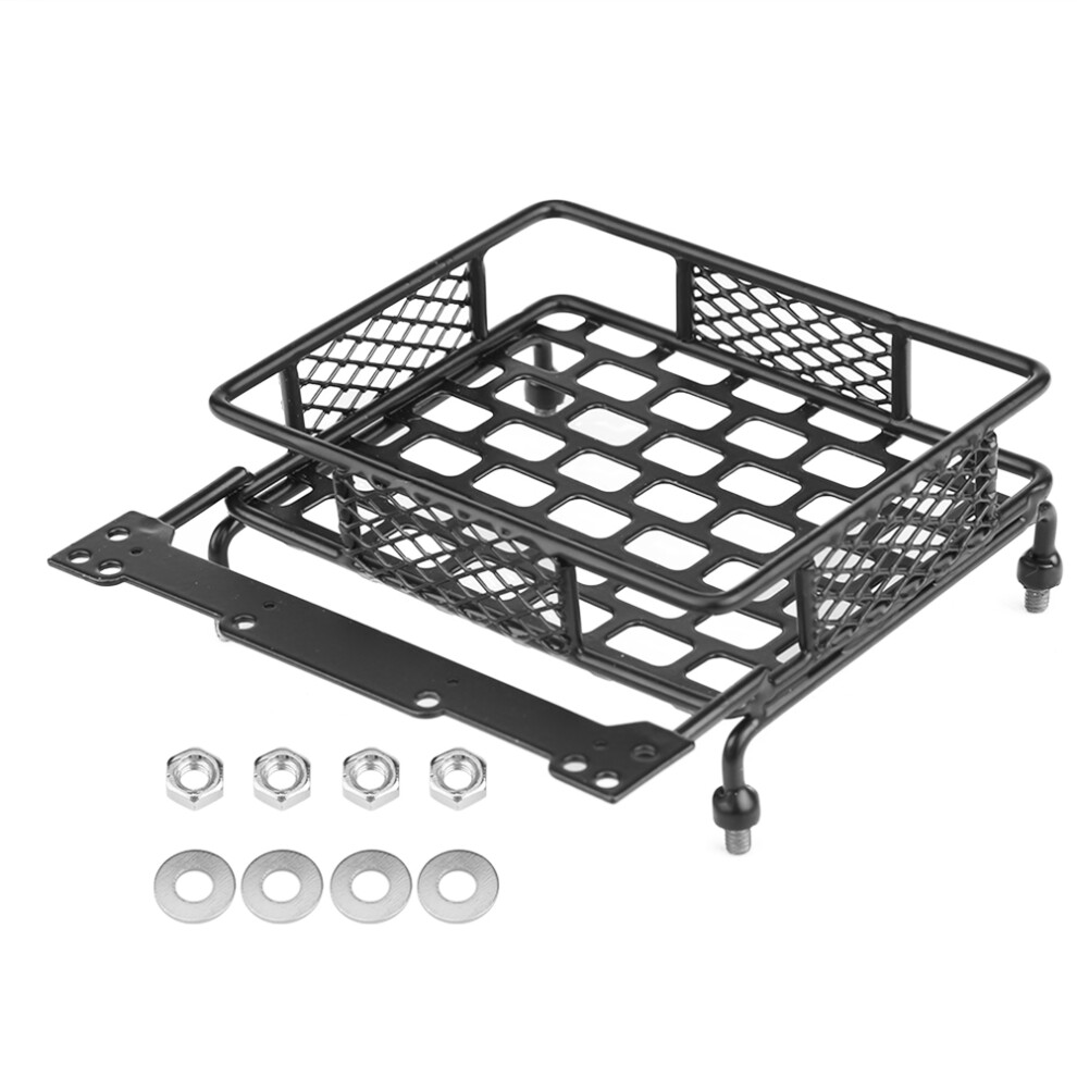 Roof Rack Luggage Carrier For Rc Crawler Car, Metal Material Improved Simulation Level Steel Roof Rack Accessory With Enhanced Structural Design, 9358999993393