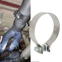 Heavy Duty 4in Rustproof Muffler Clamp Universal Exhaust Band Seal Clamps