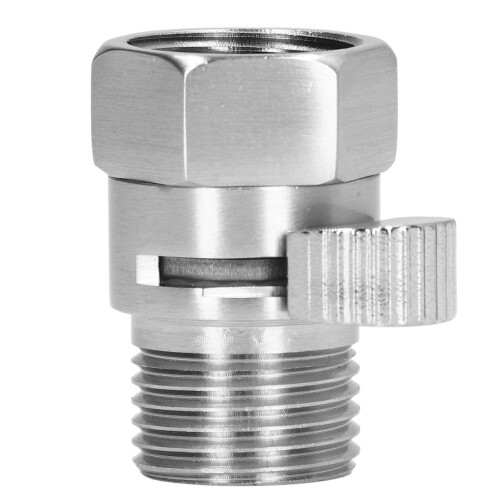 Brass G1/2 Shower Head Valve Silver Water Control for Bathroom 1