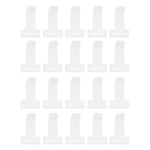 40 Pcs Transparent Plastic Car Parking Ticket Holder Clips For Windscreen