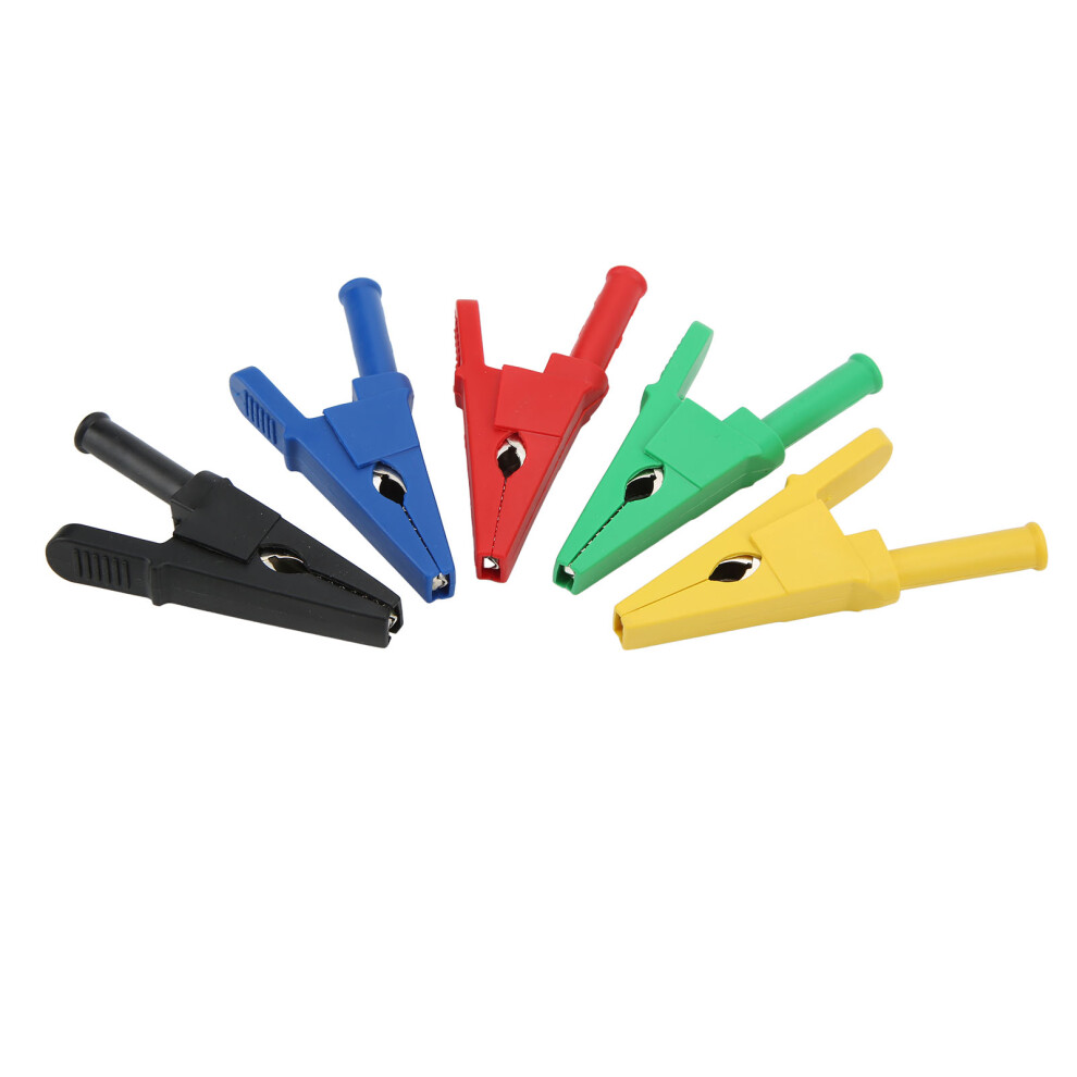 4Mm Socket Banana Jack Crocodile Clips Electrical Testing Multimeter Replacement Test Lead Fully Insulated Safety Crocodile Clips Heavy Duty 9175034331718